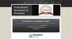 Desktop Screenshot of frankbaxterdecorating.com